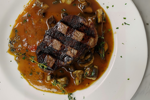 Beef Tenderloin with Mushroom Gravy