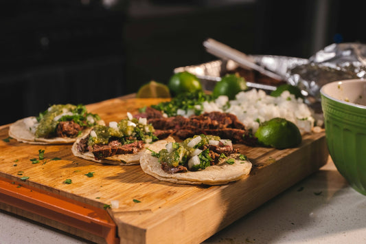 Marinated Skirt Steak Carne Asada Tacos
