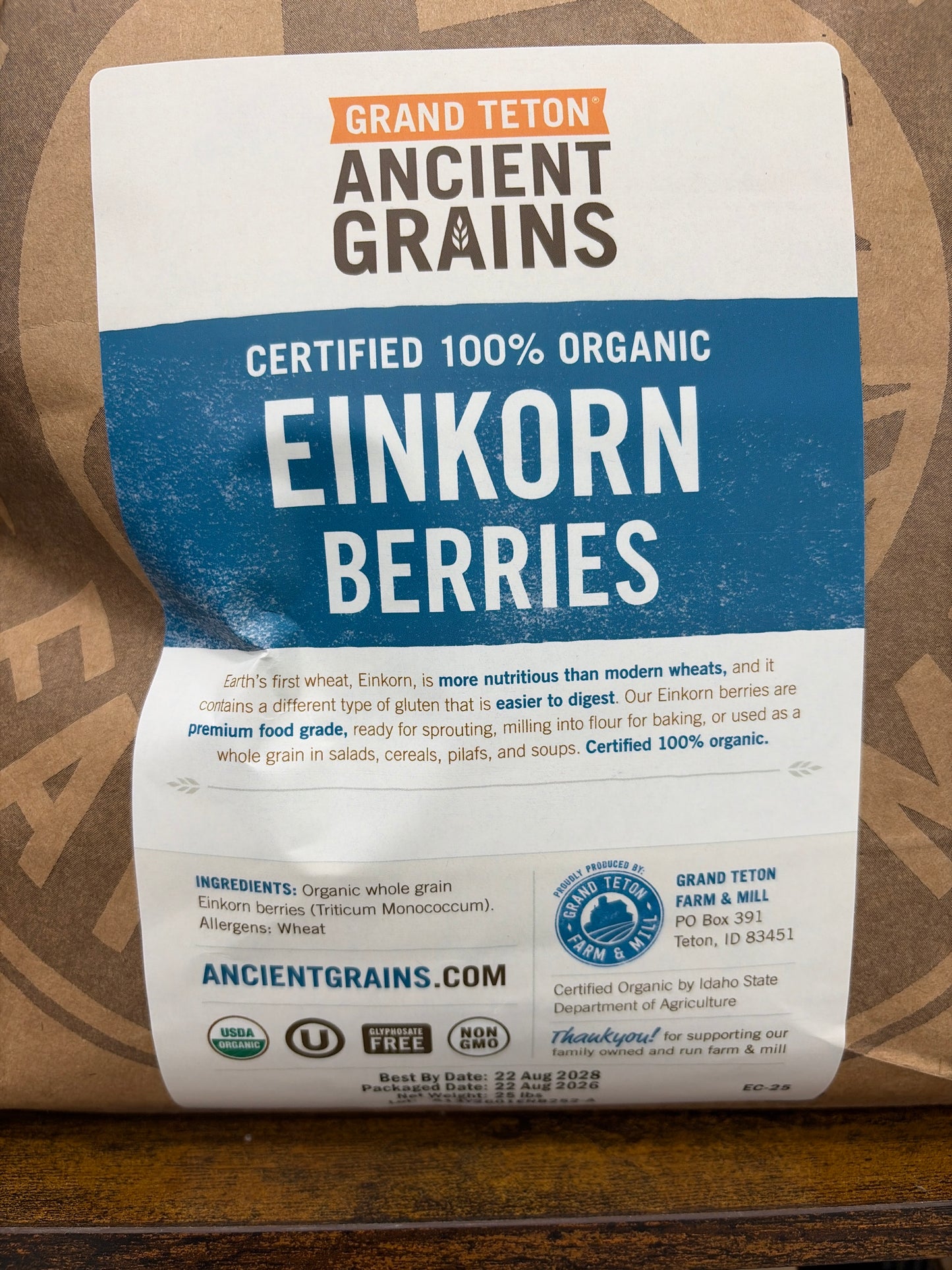 Organic Whole Wheat Berries