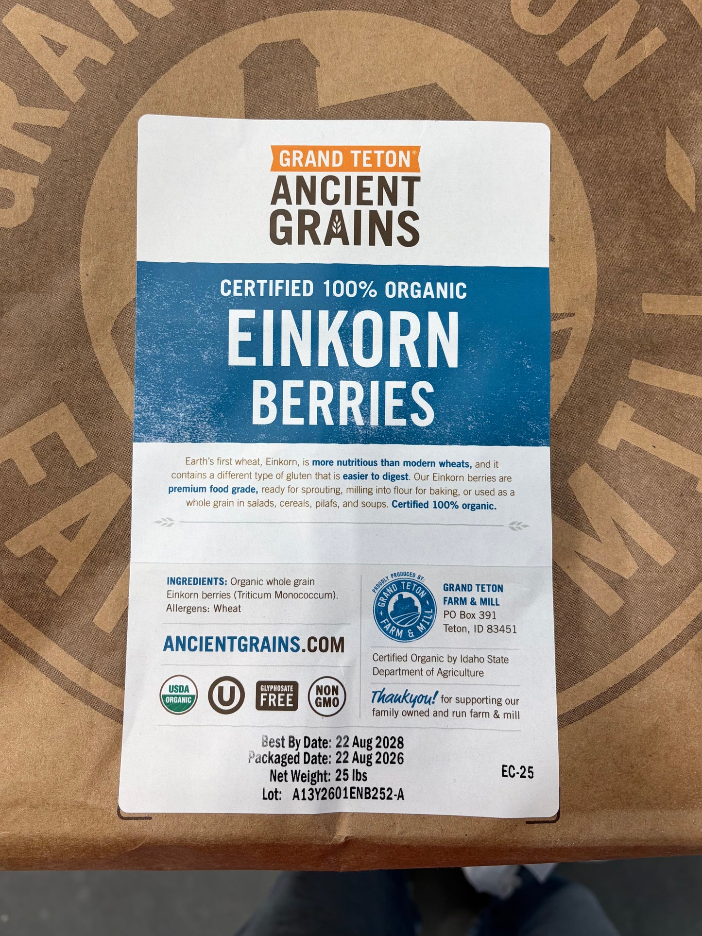 Organic Whole Wheat Berries