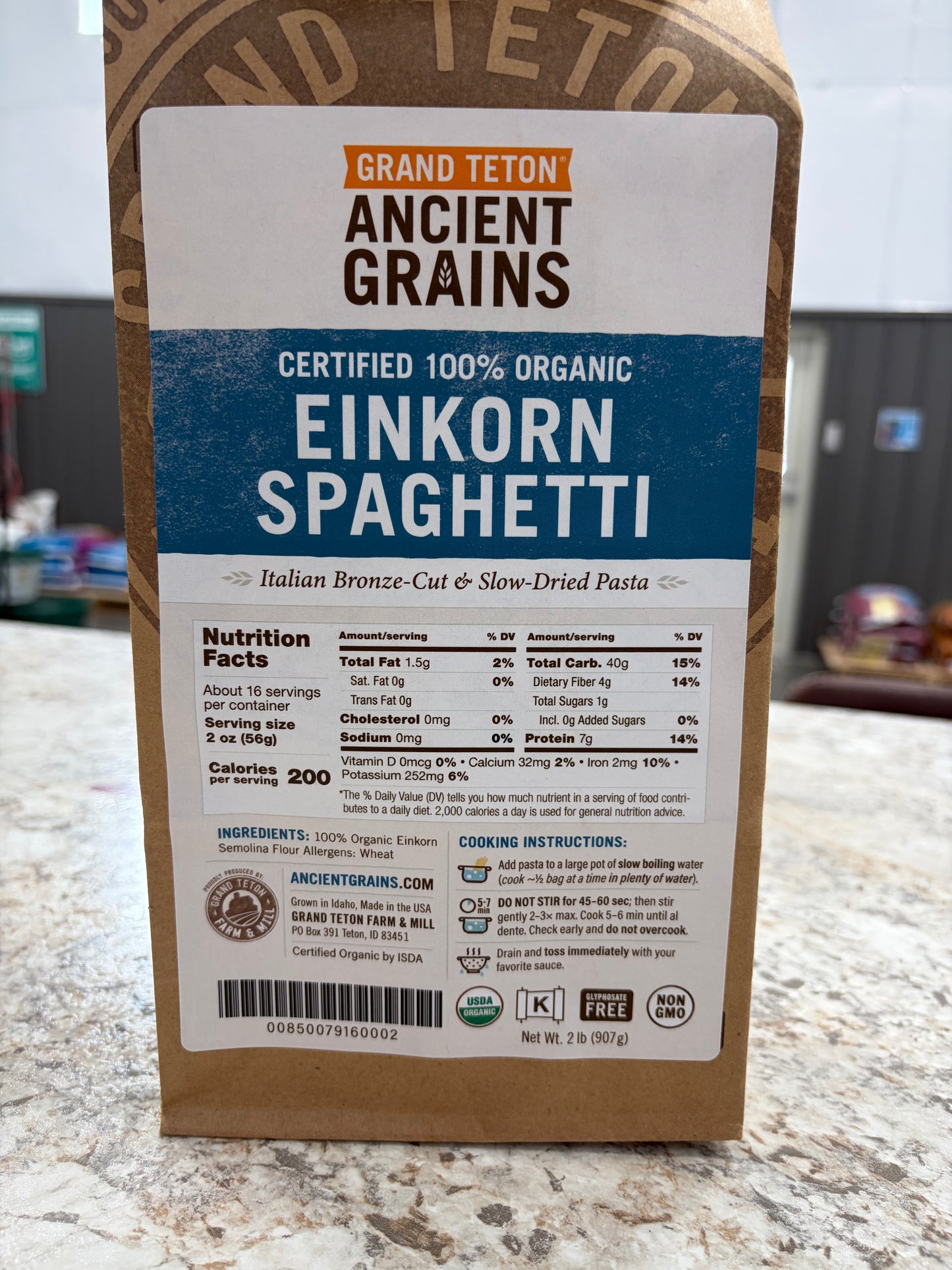 Organic Einkorn Pasta