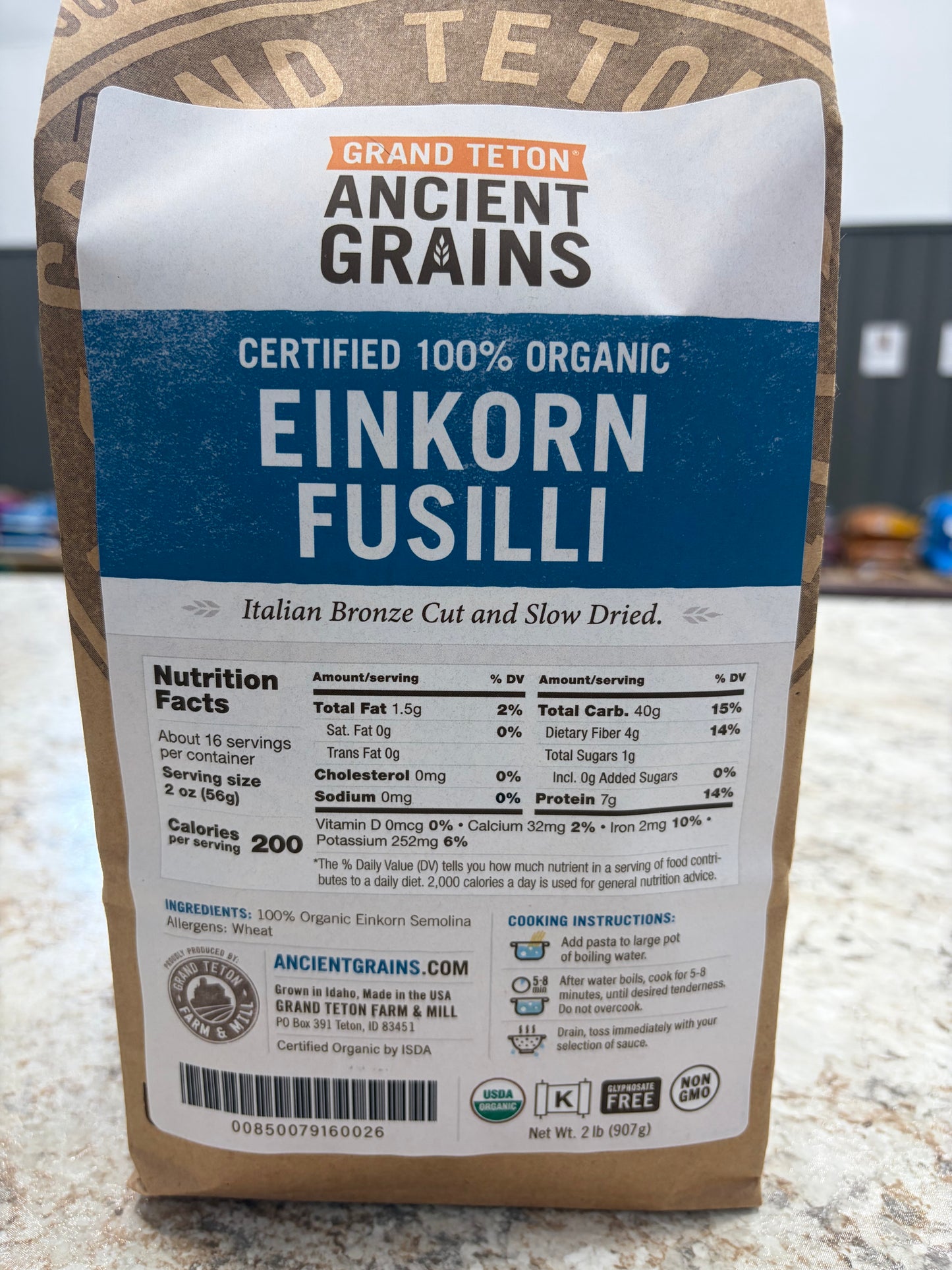 Organic Einkorn Pasta